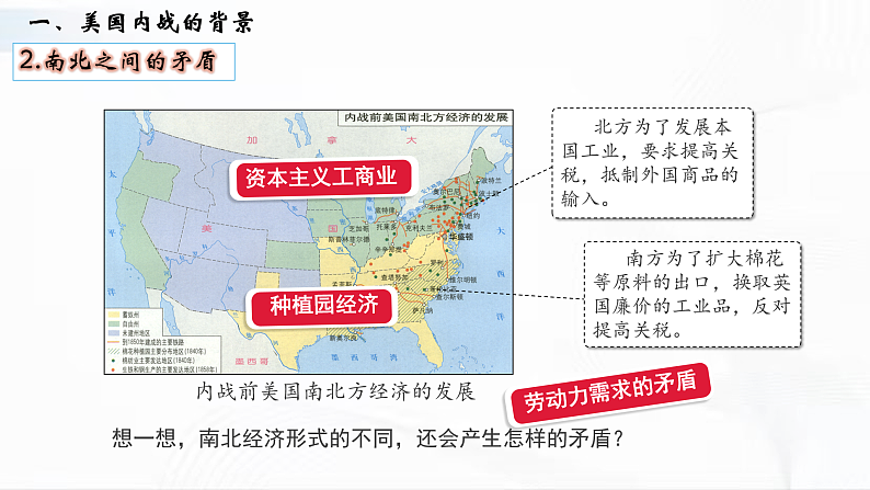 部编版历史九年级下册 第3课  美国内战 教学课件+视频素材05