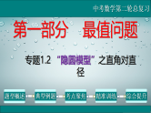 全国通用中考数学第二轮总复习课件专题1.2 最值问题-隐圆模型之直角对直径