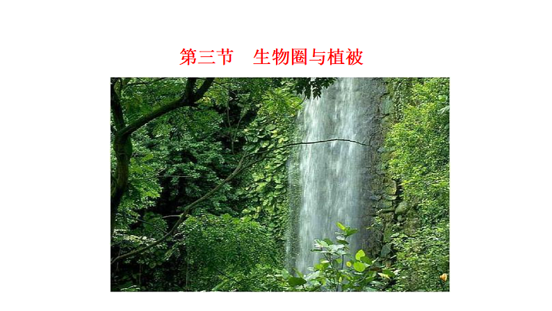 2.3生物圈与植被（课件）-2020-2021学年高一同步课堂（新教材鲁教版必修第一册）01