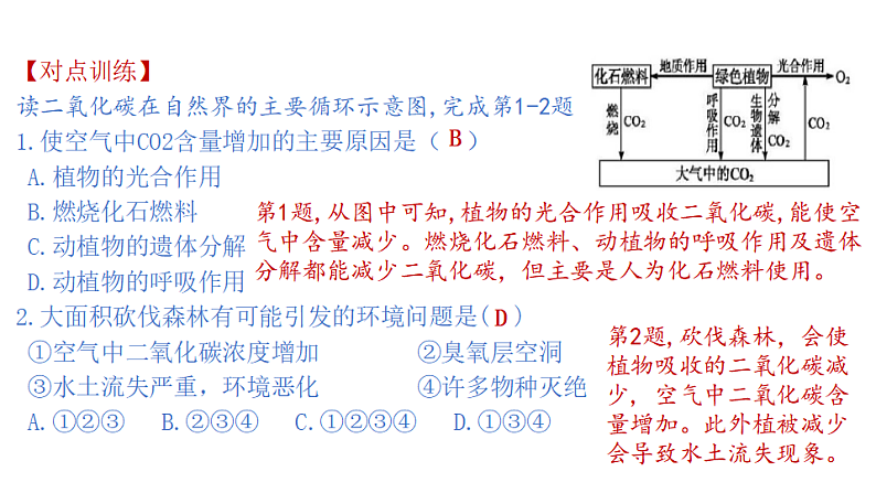 2.3生物圈与植被（课件）-2020-2021学年高一同步课堂（新教材鲁教版必修第一册）07