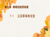 7.1立足职场有法宝   课件-2021-2022学年高中政治统编版选择性必修二法律与生活
