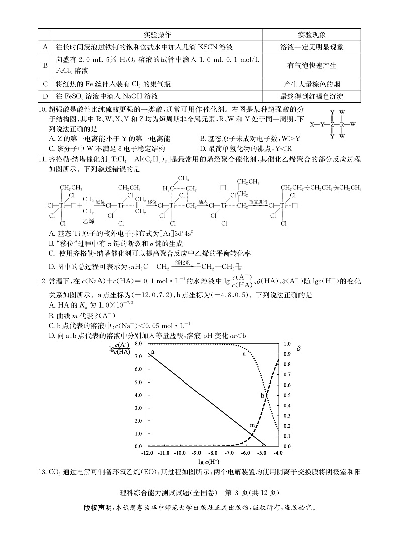 2022年元月调研考试-理科综合第3页