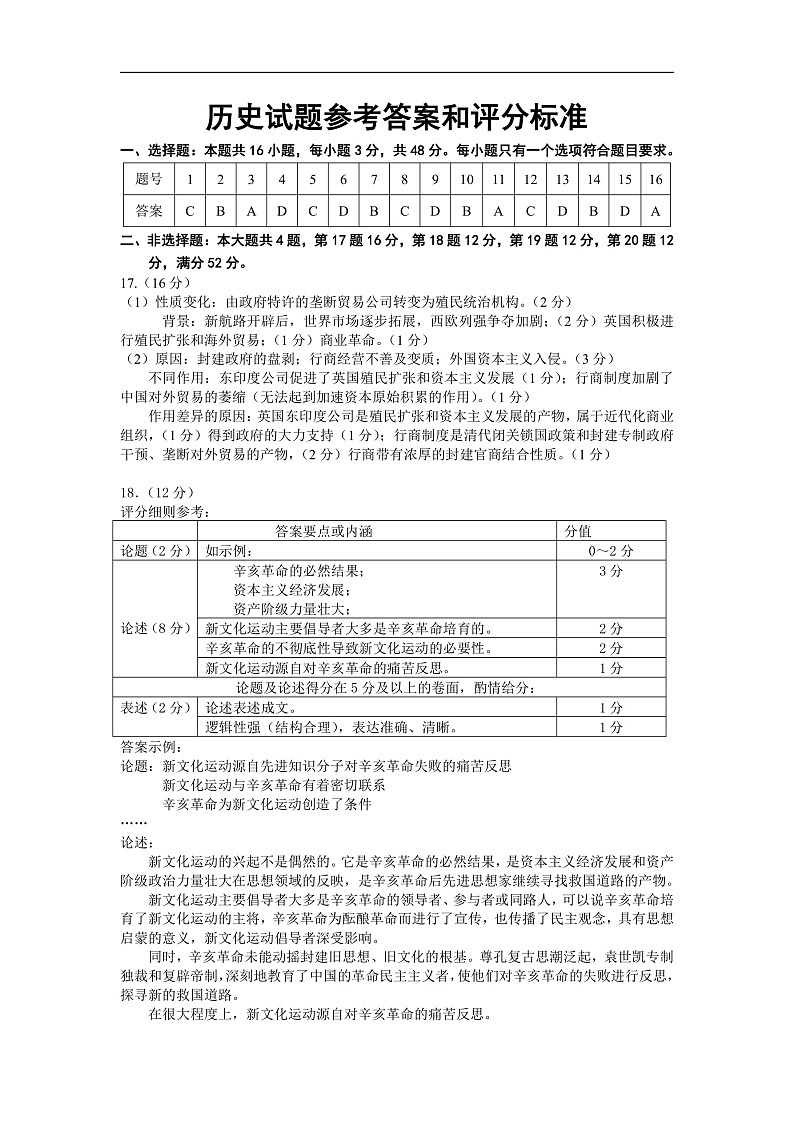 2022届江苏省新高考基地学校高三下学期第三次大联考试题（3月） 历史 PDF版01