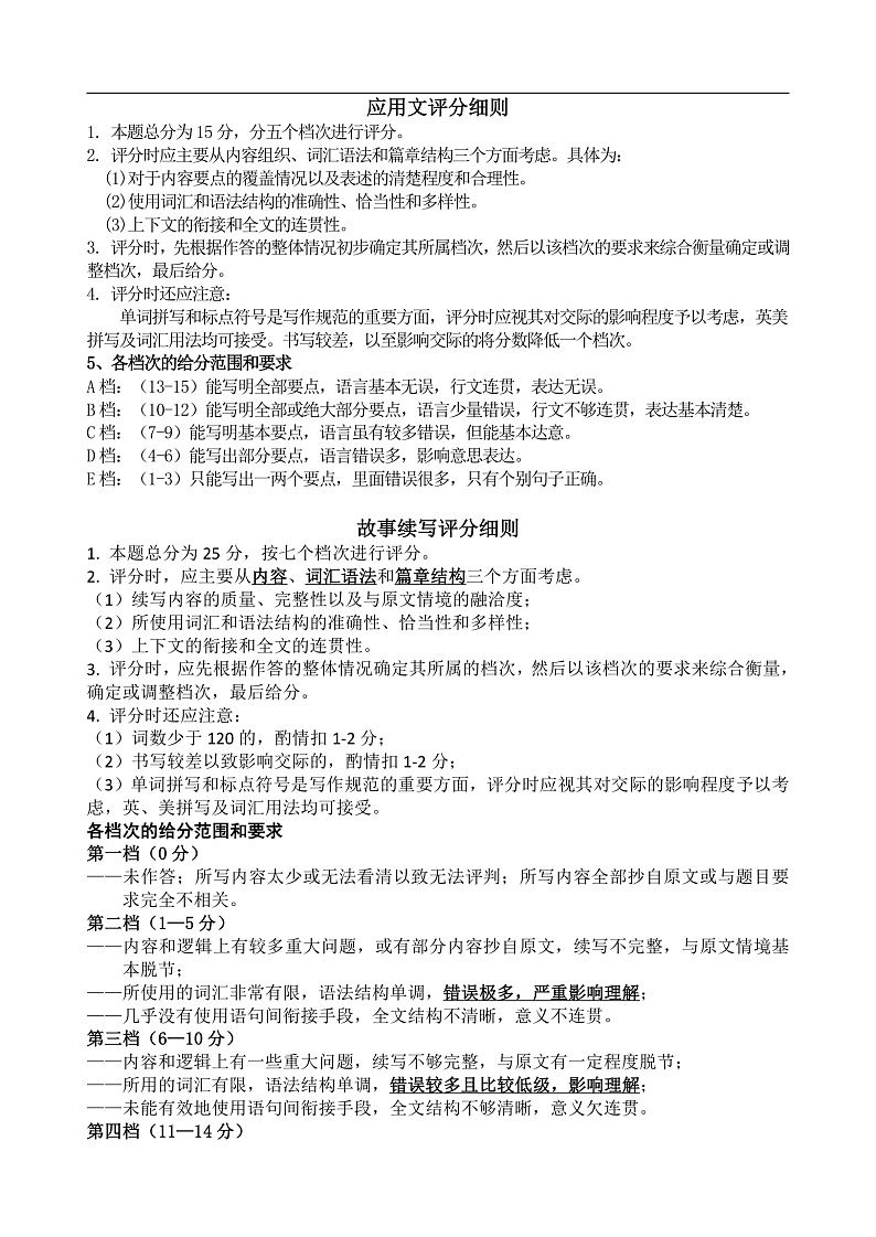 2021.2高二英语答案 A第2页