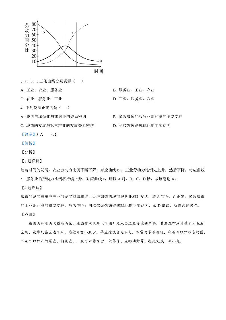 2022天津市部分区高一下学期期末考试地理试题含答案02