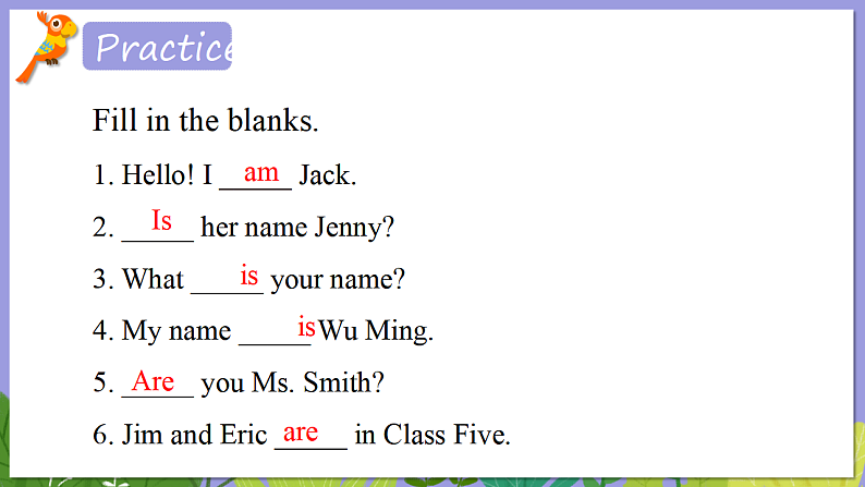 人教版英语七年级上册：Unit1 My name is Gina.SectionA (Grammar-3d)课件第5页