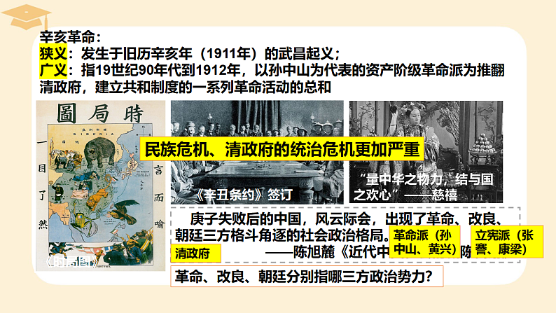 2022-2023学年高中历史统编版2019必修中外历史纲要上册第19课 辛亥革命 课件02