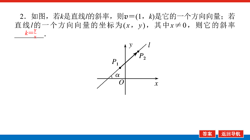 选择性必修第一册1.1.2 　直线的倾斜角、斜率及其关系 课件第8页