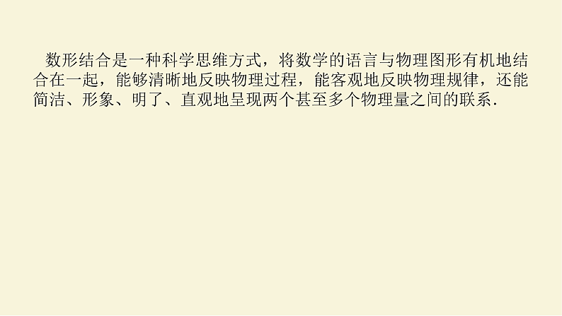 新人教版高中物理必修第一册第一章运动的描述素养提升2用数形结合方法分析物理问题课件第2页