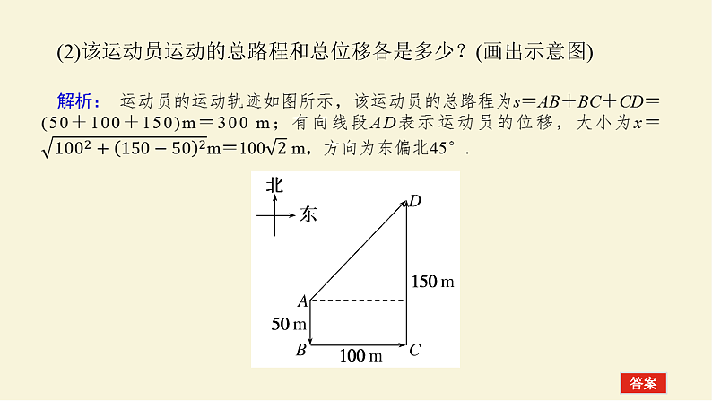新人教版高中物理必修第一册第一章运动的描述素养提升2用数形结合方法分析物理问题课件第7页
