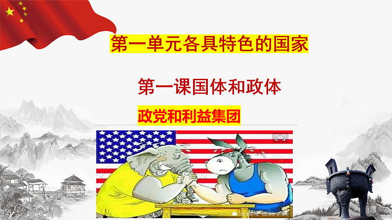 1.3政党和利益集团 课件 -2022-2023学年高中政治统编版选择性必修一当代国际政治与经济01