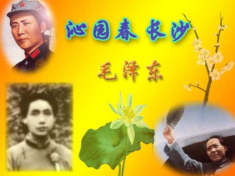 2022-2023学年统编版高中语文必修上册1.《沁园春%U2022长沙 》课件第3页