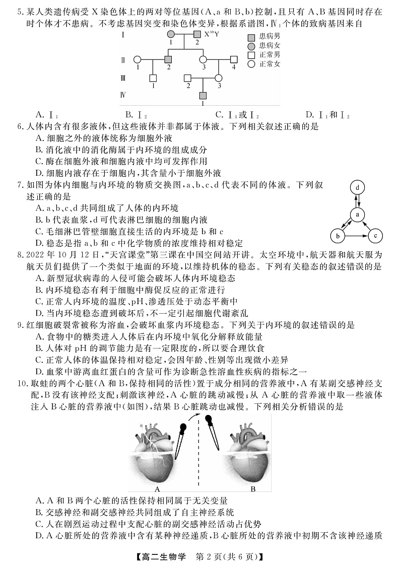生物试题第2页
