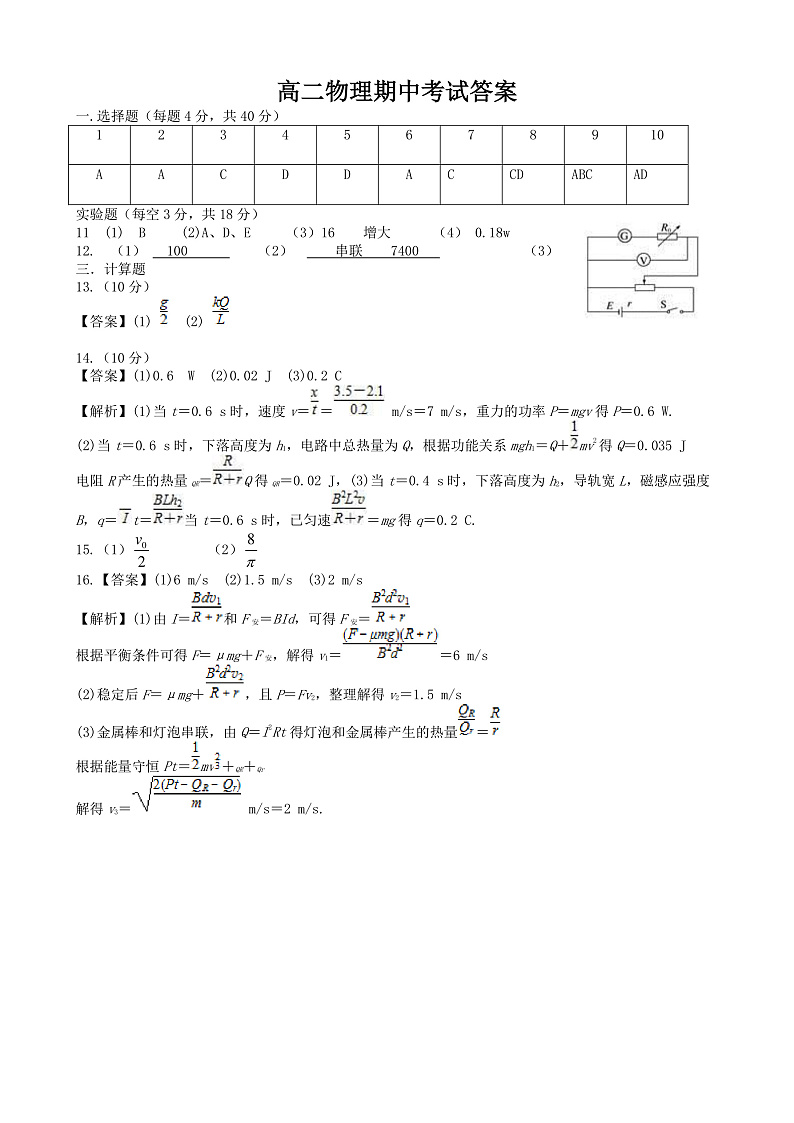 高二物创答案doc第1页