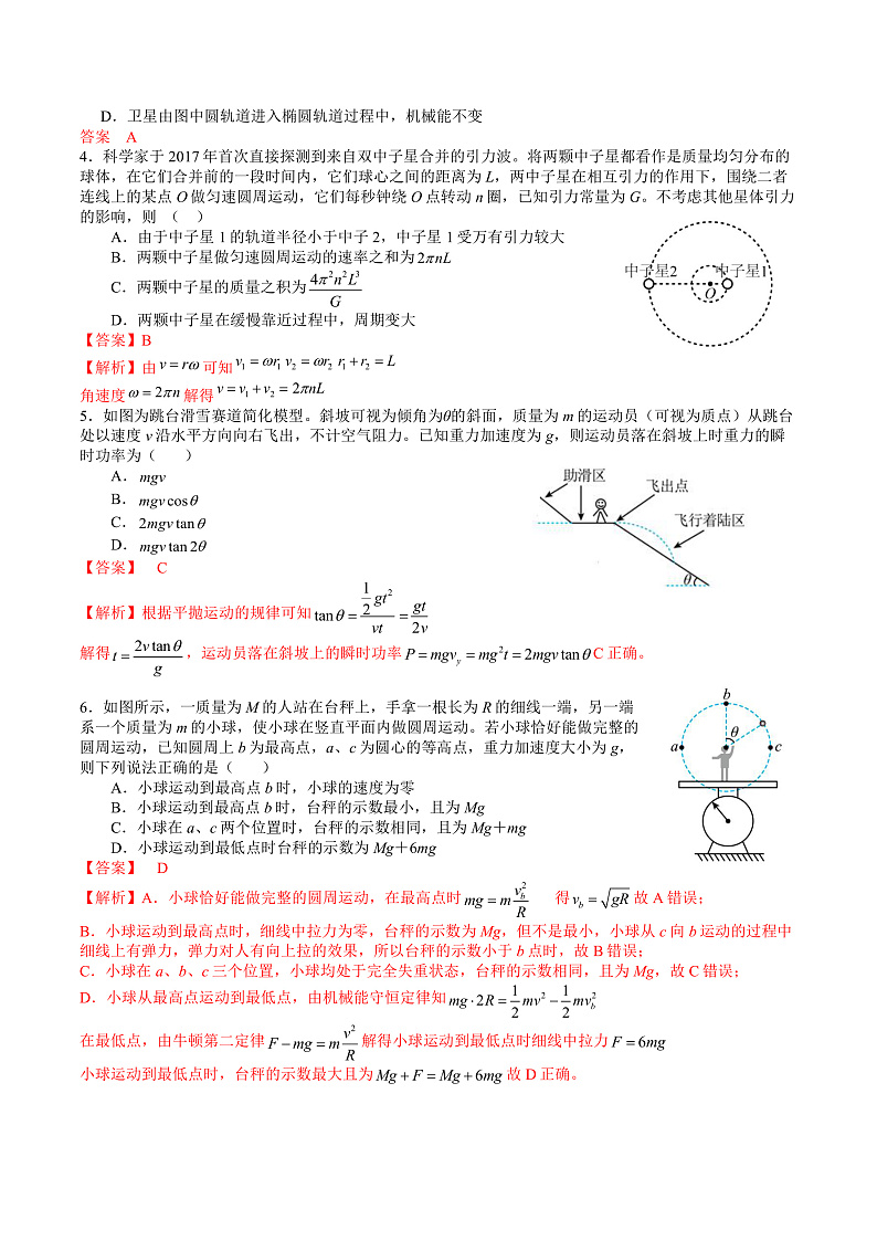 兰州一中2022-2023-1期中考试高三物理参考答案第2页