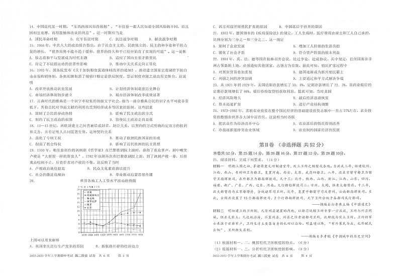 2023昆明一中高二上学期期中考试历史试题PDF版含答案02