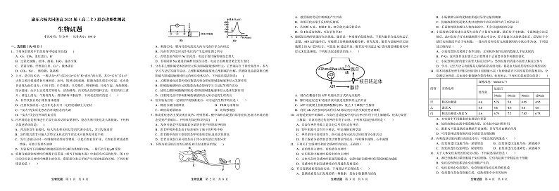 2023重庆市渝东六校共同体高二上学期联合诊断考试（期中）生物PDF版含答案01