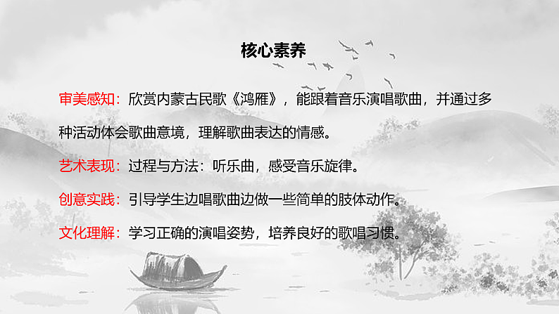 【核心素养目标】人教版音乐五下1.4 鸿雁 课件+教学设计+素材02
