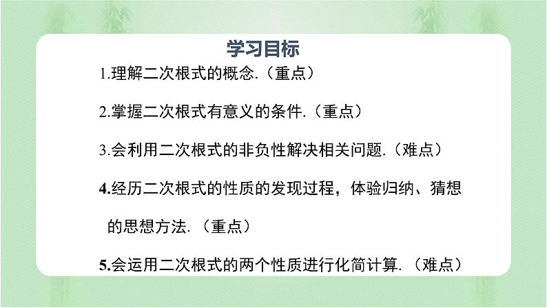 专题16.1二次根式（备课件）精编八年级数学下册同步备课系列（人教版）第2页