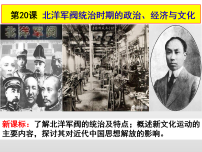 (必修)中外历史纲要(上)第20课 北洋军阀统治时期的政治、经济与文化课堂教学课件ppt