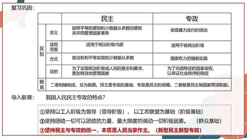 【统编版】政治必修三   4.2 坚持人民民主专政（课件+教案+同步练习）06