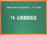 蘇教版小學(xué)科學(xué)五上第五單元《18 從刺激到反應(yīng)》課件+教案+作業(yè)+視頻素材