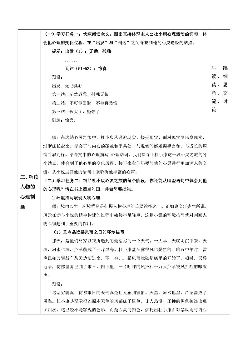 部编版语文九年级上第17课《孤独之旅》 课件+教案02