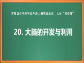 蘇教版小學(xué)科學(xué)五上第五單元《20 大腦的開發(fā)與利用》課件+教案+作業(yè)+視頻素材
