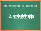 苏教版小学科学五年级下册《2.微小的生命体》课件+教案+视频+作业（全套）