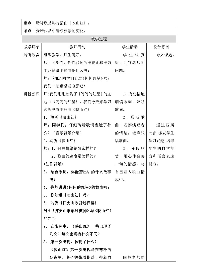 人教版音乐五年级下册4.1《映山红》课件+教案+素材02