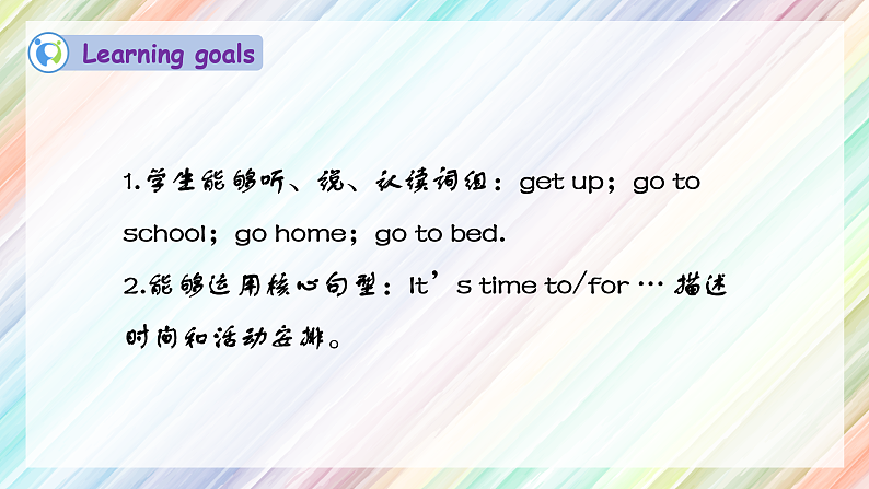 【核心素养】人教PEP版四年级下英语Unit 2 What time is it Part B  Let’s  learn （PPT课件+教案+习题）05