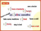 川教版英语六下Unit 1 Lesson 3 What’s wrong with you Let's talk  课件+教案+练习+素材