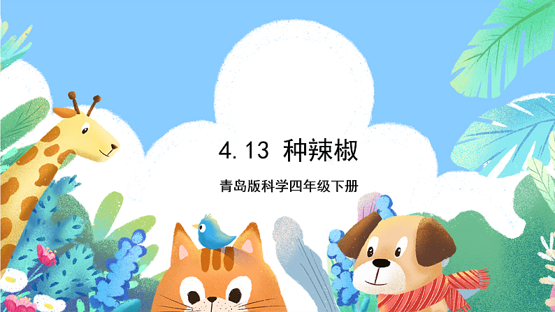 青岛版科学四年级下册4.13《种辣椒》课件+教案+练习（含答案）+素材01