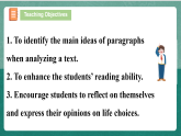 Unit 2 Period 2 Reading and Thinking課件  人教版高中英語必修三