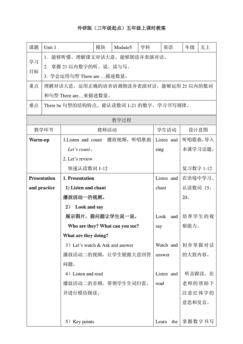 Module5Unit1There are only nineteen crayons课件教案习题01