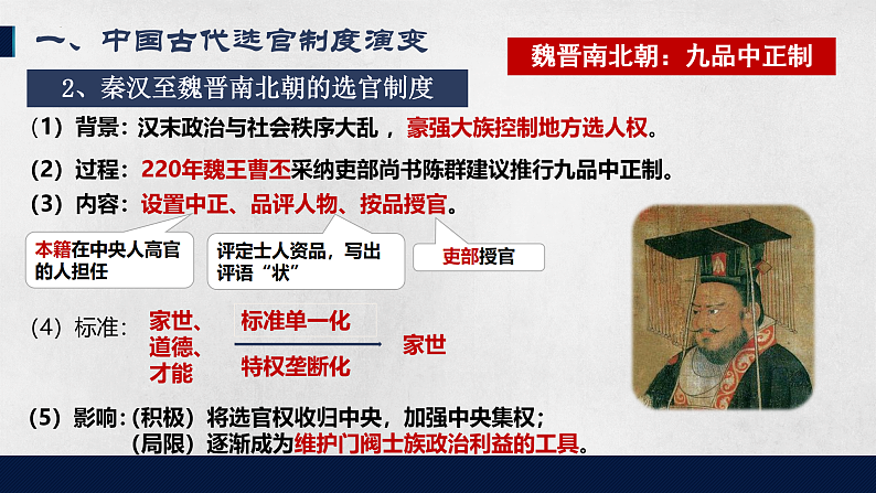 第5课 中国古代官员的选拔与管理 课件2023-2024学年高二上学期历史统编版（2019）选择性必修1第6页