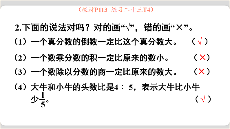 总复习  数与代数（课件）-六年级上册数学人教版07