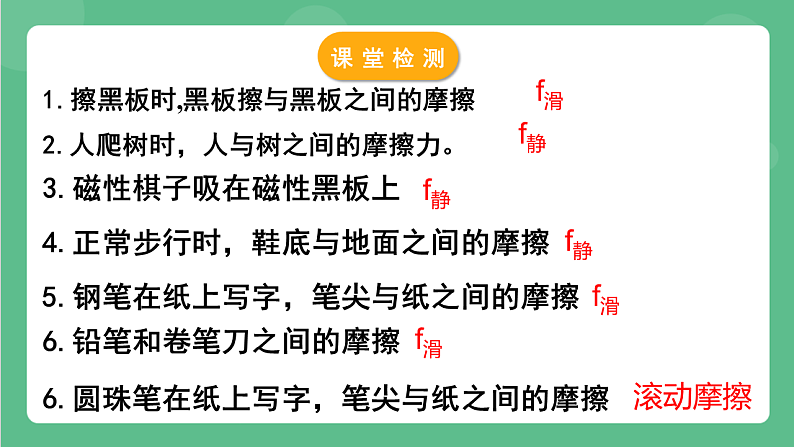 苏科版物理八年级下册 8.3 摩擦力 课件+练习05