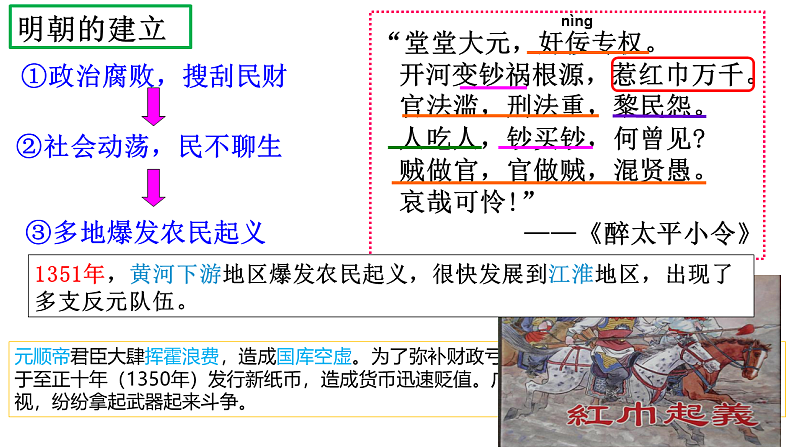 人教部编版（五四制）历史初中第二册  第14课 明朝的统治 课件03