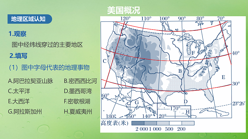 2024届湘教版新教材高考地理一轮复习第五部分区域地理第一章世界地理第2讲课时85美国巴西课件03