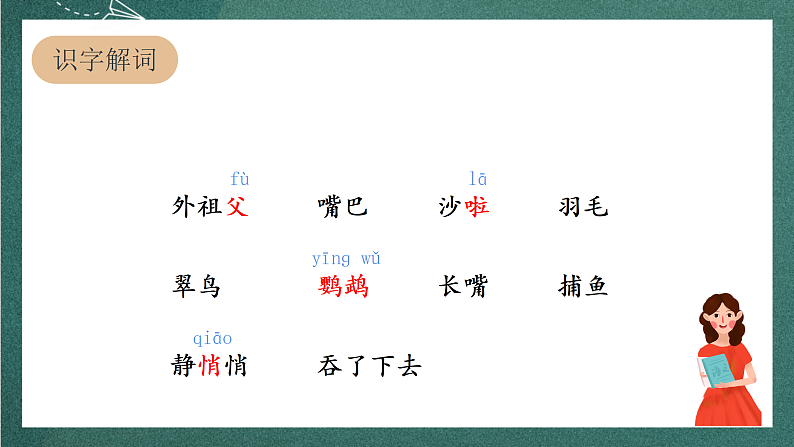 人教部编版语文三上15《搭船的鸟》 第1课时 课件+教案05