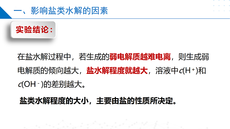 3.3.2影响盐类水解的因素 盐类水解的应用（同步课件）-2023-2024学年高二化学同步精品课堂（苏教版2019选择性必修第一册）05