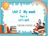 人教PEP版英语五年级上册 Unit 2 Part A Let's spell（教学课件+同步教案）
