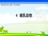 青岛版科学四年级上册 第4课 哺乳动物（教学课件+同步教案）