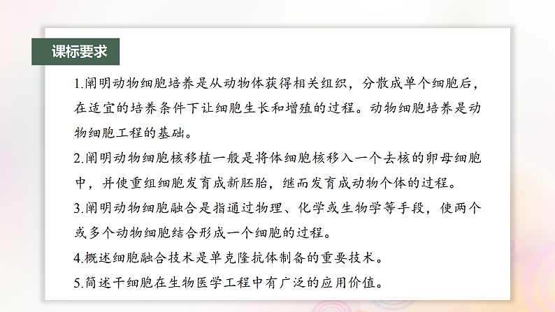 鲁湘辽新教材2024届高考生物一轮复习第十单元生物技术与工程第4课时动物细胞工程课件第2页