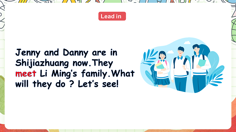 冀教版（三起点）英语五上Unit 4 Jenny and Danny Come to China Lesson 19 Meet Li Ming's Family 课件＋素材05