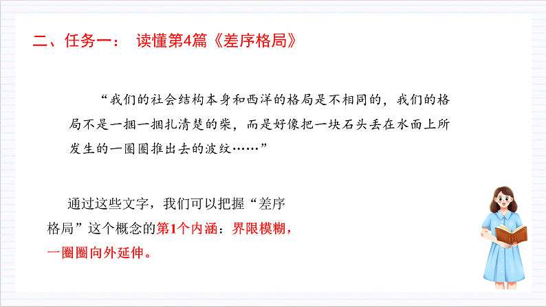 人教统编版高中语文必修上册《乡土中国》第4课时：抓住核心概念，读懂第4—7篇 课件+教案+导学案+分层作业08