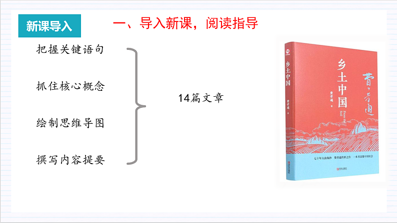 人教统编版高中语文必修上册《乡土中国》第7课时：梳理大纲小目，读懂全书内容 课件+教案+导学案+分层作业02