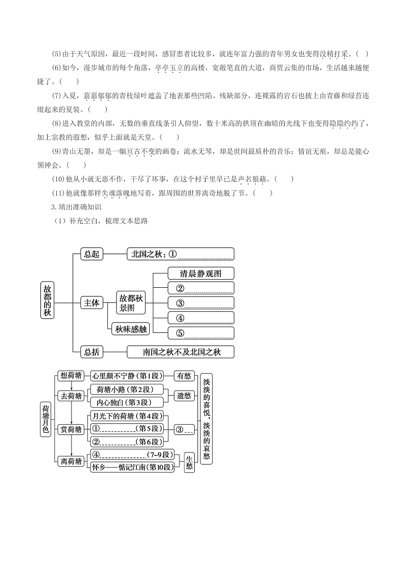 人教统编版高中语文必修上册14-15《 故都的秋》《荷塘月色》《我与地坛》群文联 读课件+教案+导学案+分层作业+素材03