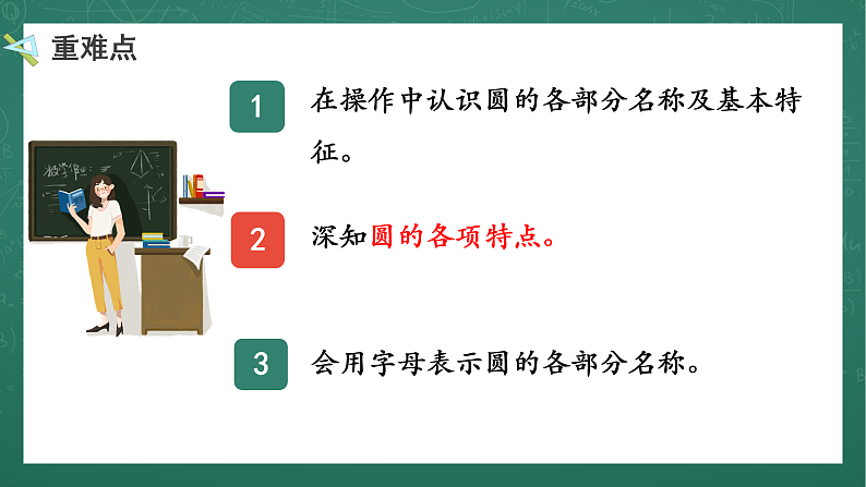 人教版小学数学六年级上5 圆的认识 第1课时 课件第6页